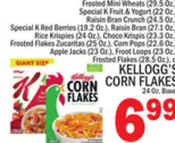C Town KELLOGG'S CORN FLAKES 24 Oz. Boxes offer