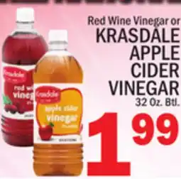 C Town KRASDALE APPLE CIDER VINEGAR offer