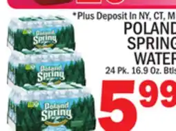 C Town POLAND SPRING WATER offer