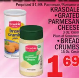 C Town KRASDALE, GRATED PARMESAN CHEESE, BREAD CRUMBS offer