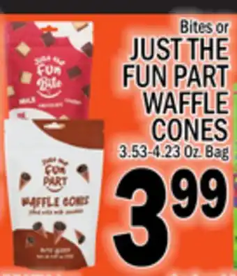 C Town JUST THE FUN PART WAFFLE CONES offer