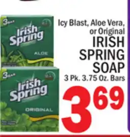 C Town IRISH SPRING SOAP 3 Pk. 3.75 Oz. Bars offer