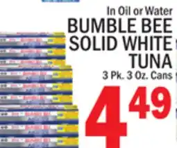 C Town BUMBLE BEE SOLID WHITE TUNA offer