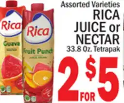 C Town RICA JUICE or NECTAR offer