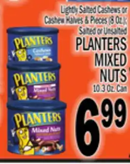 C Town PLANTERS MIXED NUTS 10.3 Oz. Can offer