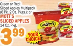 C Town MOTT'S SLICED APPLES 14 Oz. Pkg offer