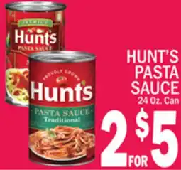 C Town HUNT'S PASTA SAUCE offer