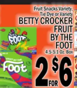 C Town BETTY CROCKER FRUIT BY THE FOOT offer