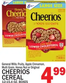 C Town General Mills CHEERIOS CEREAL 12-15.4 OZ. BOXES offer