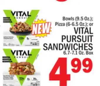 C Town VITAL PURSUIT SANDWICHES 6.7-7.1 Oz. Box offer
