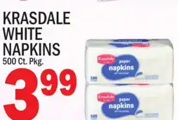 C Town KRASDALE WHITE WHITE NAPKINS offer
