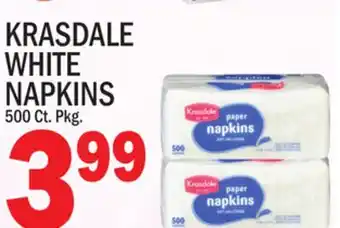 C Town KRASDALE WHITE WHITE NAPKINS offer