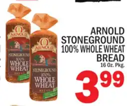 C Town ARNOLD STONEGROUND 100% WHOLE WHEAT BREAD offer