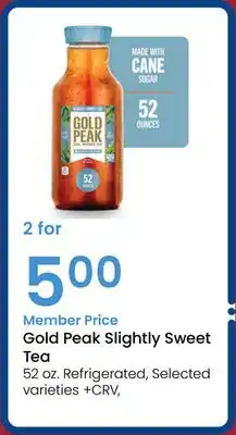 Albertsons Gold Peak Slightly Sweet Tea offer