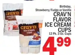 C Town CRAV'N FLAVOR ICE CREAM CUPS offer