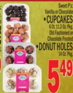 C Town CUPCAKES 6 Ct. 11.2 Oz. Pkg. DONUT HOLES 14 Oz. Pkg offer