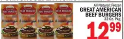 C Town GREAT AMERICAN BEEF BURGERS offer