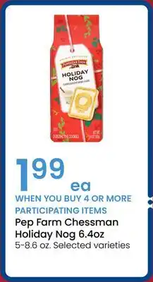 Albertsons Pep Farm Chessman Holiday Nog 6.4oz offer