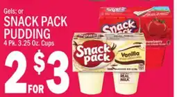 C Town SNACK PACK PUDDING 4 Pk. 3.25 Oz. Cups offer