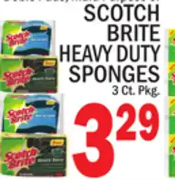 C Town SCOTCH BRITE HEAVY DUTY SPONGES offer