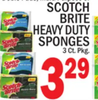 C Town SCOTCH BRITE HEAVY DUTY SPONGES offer