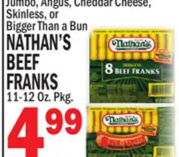 C Town NATHAN'S BEEF BEEF FRANKS offer