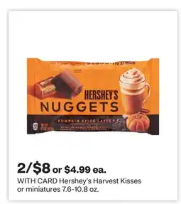 CVS Hershey's Harvest Kisses or miniatures offer