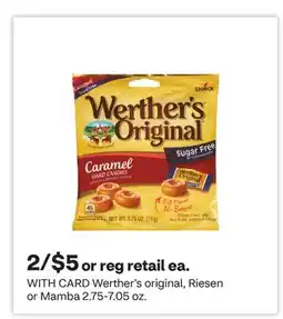 CVS Werther's original, Riesen or Mamba offer