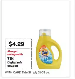 CVS Tide Simply offer
