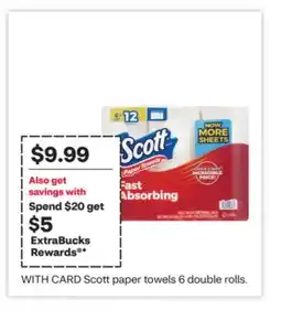CVS Scott paper towels offer