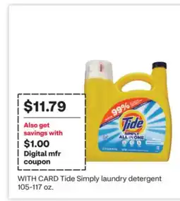 CVS Tide Simply laundry detergent offer