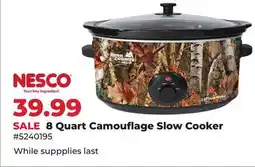 Runnings 8 Quart Camouflage Slow Cooker offer