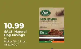 Runnings Natural Hog Casings offer