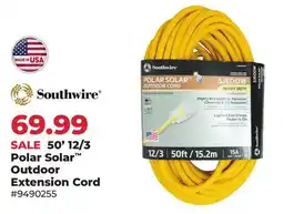 Runnings 50' 12/3 Polar Solar Outdoor Extension Cord offer