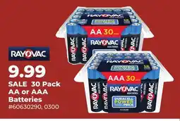 Runnings 30 Pack AA or AAA Batteries offer