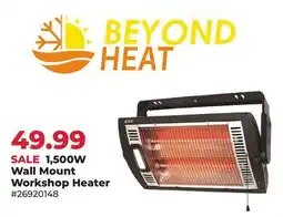 Runnings 1,500W Wall Mount Workshop Heater offer