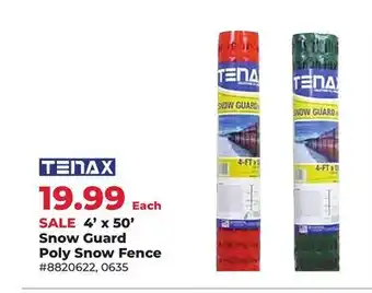 Runnings 4' x 50' Snow Guard Poly Snow Fence offer
