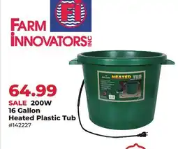 Runnings 200W 16 Gallon Heated Plastic Tub offer