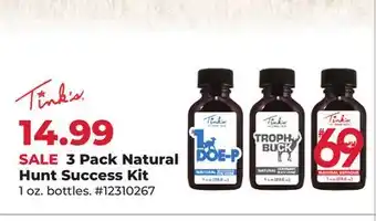 Runnings 3 Pack Natural Hunt Success Kit offer