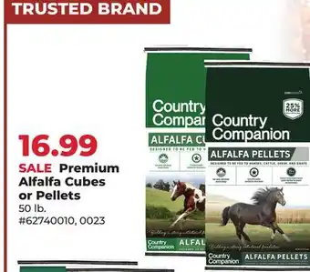 Runnings Premium Alfalfa Cubes or Pellets 50 lb offer