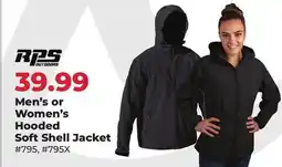 Runnings Men's or Women's Hooded Soft Shell Jacket offer