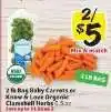 Winn Dixie 2 lb Bag Baby Carrots or Know & Love Organic Clamshell Herbs offer