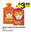 Winn Dixie King's Hawaiian Dinner Rolls offer