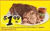 Winn Dixie Bone-In Pork Shoulder Boston Butt Roast offer