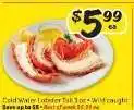 Winn Dixie Cold Water Lobster Tail offer