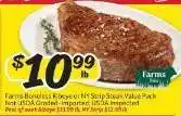 Winn Dixie Farms Boneless Ribeye or NY Strip Steak Value Pack offer