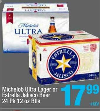 Super King Markets Michelob Ultra Lager Or Estrella Jalisco Beer offer
