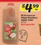 Winn Dixie SE Grocers or Mayer Brothers Apple Cider offer