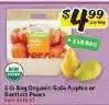 Winn Dixie 2 lb Bag Organic Gala Apples or Bartlett Pears offer