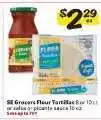 Winn Dixie SE Grocers Flour Tortillas or salsa or picante sauce offer